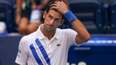 Novak Djokovic disqualified from the US Open for hitting line…