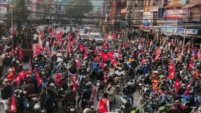 Pro monarchy group holds motorcycle rallies demanding reinstatement of ex-king…