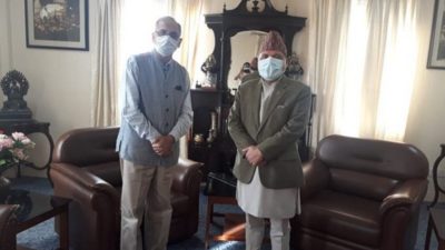 Indian Ambassador Kwatra meets Foreign Secretary Paudyal