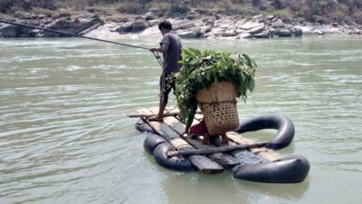 Locals forced to pay to cross river