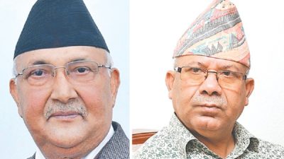 PM Oli, Senior Leader Madhav Nepal holding meeting amid escalating…