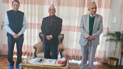 Indian ruling BJP’s head of foreign affairs department in Kathmandu 