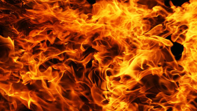 Thirty five houses gutted in fire