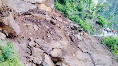 Landslide blocks Karnali Highway