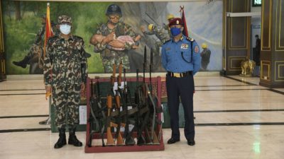 NA provides arms to Nepal Police