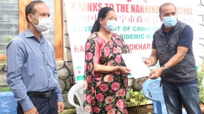 Pokhara Metropolis gets health supplies from China