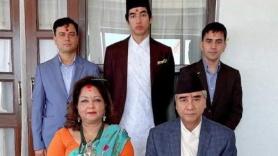 PM Deuba receives Dashain tika