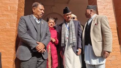 Leader Singh announces his support to Deuba