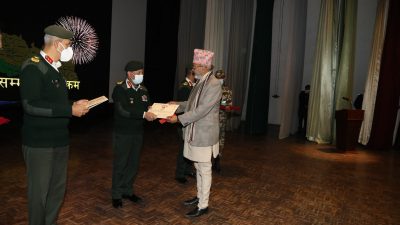 Nepali Army offers honour guard and tribute to nation-builder