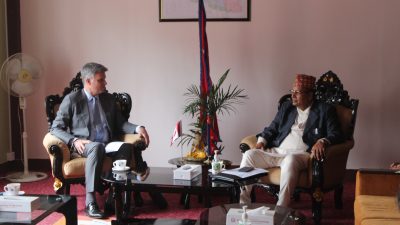 Education Minister Paudel and Canadian ambassador meet