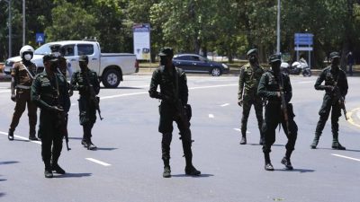 Sri Lankan police use tear gas outside PM’s residence to…