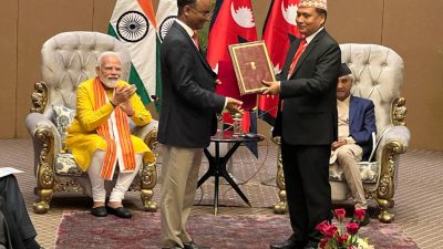 Nepal, India sign MoU to construct Arun-4 hydropower project