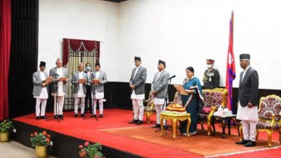 President administers oath to four newly appointed ministers