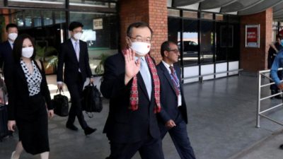 Foreign Department chief of the CPC, Liu, arrives