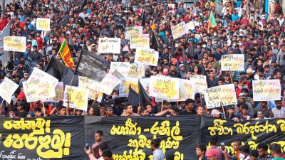 Sri Lanka anti-government protesters break into state TV