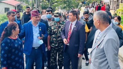 Minister Shrestha instructs to keep Pashupati Area clean