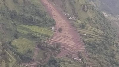 Three houses swept away, one injured in landslides in Sankhuwasabha