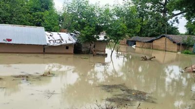 Kanchanpur Flood: Displaced flood victims still living under open sky