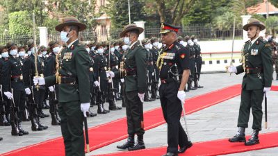 Nepali Army offers guard of honour to Indian Army Chief