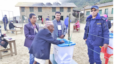 107-year-old votes in Myagdi