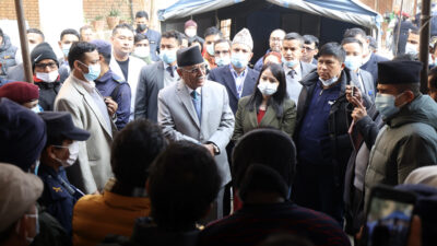 Relatives of Pokhara plane crash victims meet with PM Dahal