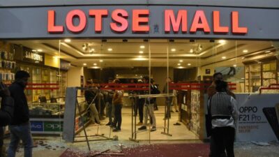 40 people arrested for vandalizing Lotse Mall, torching police vehicles
