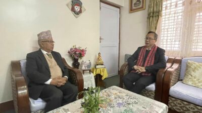 Chinese Ambassador Song calls on former PM Nepal