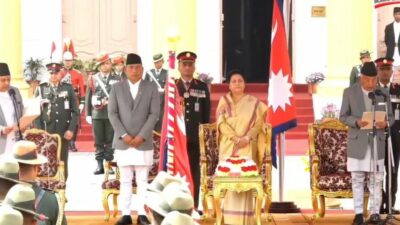 Newly-elected President Paudel sworn in