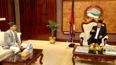 PM Dahal and NA Chair discuss Federal Parliament business