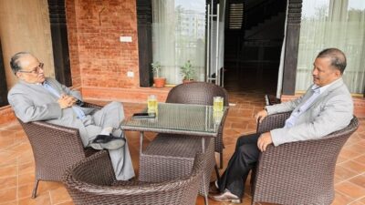 PM Dahal, Chand meet to discuss current political affairs