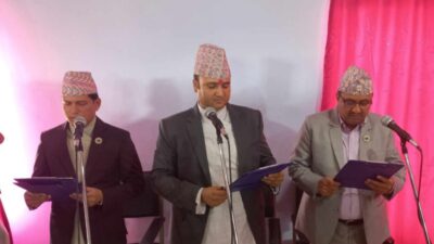 Three ministers take oath of office in Koshi provincial government