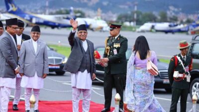 PM Prachanda returns home