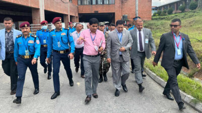 DPM Shrestha takes stock of TIA security and customs management