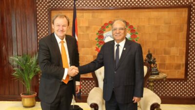 UK Ambassador Fenn calls on PM Dahal