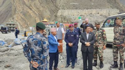 DPM Shrestha pledges to restore flood-hit Kagbeni with much priority