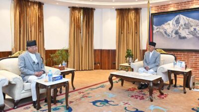 President Paudel, PM Dahal meet