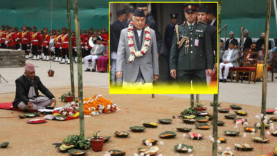 President Paudel attends Basanta Shravan ceremony