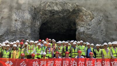 140-mw Tanahu Hydropower sees breakthrough of headrace tunnel