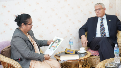 Israeli Ambassador Goder pays courtesy call on Minister Chaudhary