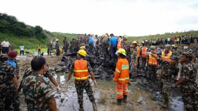 Saurya Air plane crashes at TIA