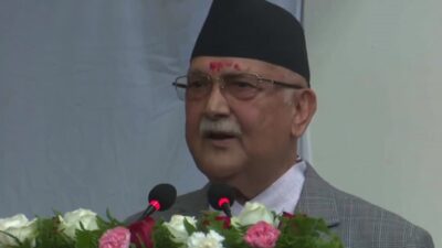 PM Oli vows to resist unlawful activities