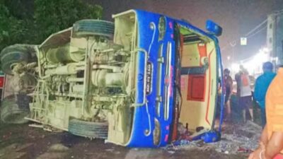 Over 45 Nepali pilgrims injured in bus accident in India