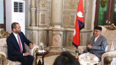 Visiting Omani Foreign Minister calls on PM Oli