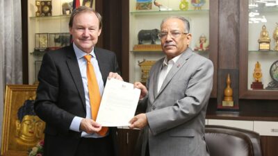 UK Ambassador Fenn calls on Maoist Centre Chair Dahal