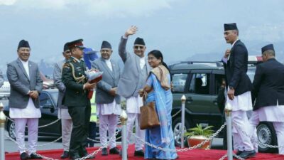 PM Oli leaves for New York