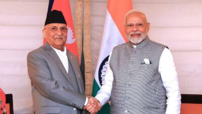 PM Oli, Indian PM Modi meet in New York