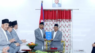 Fiscal commission submits annual report to President Paudel