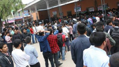 Number of people leaving Kathmandu for hometown to celebrate Dashain…