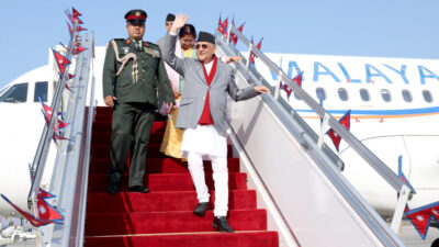 PM Oli returns home, concluding official visit to China