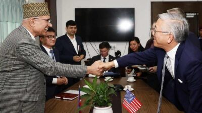 Finance Minister Paudel and US Assistant Secretary of State Lu…